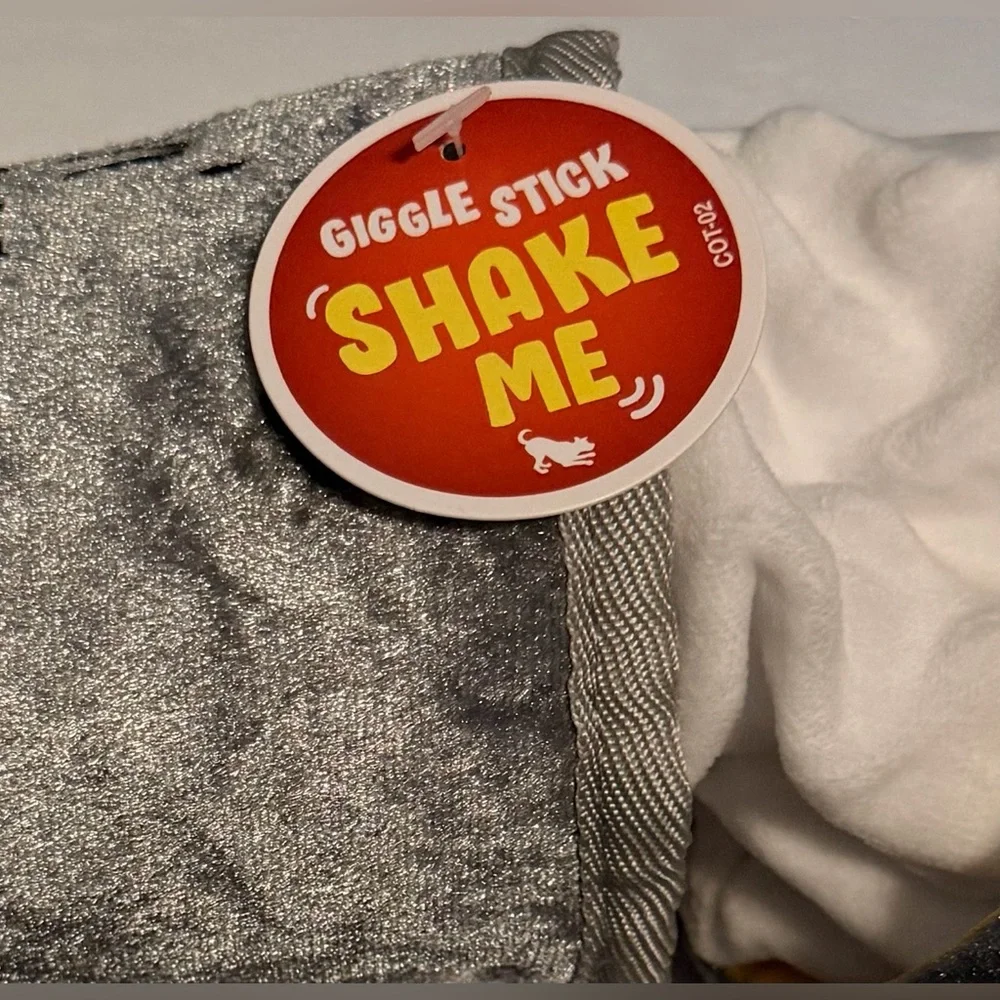 Plush Giggle Stick Shaker Toy L/M/S Dogs  For A Hilarious Sound